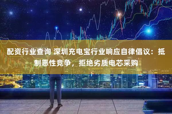 配资行业查询 深圳充电宝行业响应自律倡议：抵制恶性竞争，拒绝劣质电芯采购