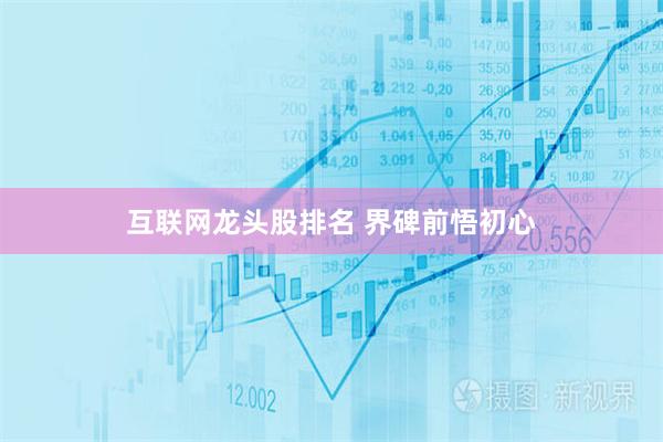 互联网龙头股排名 界碑前悟初心